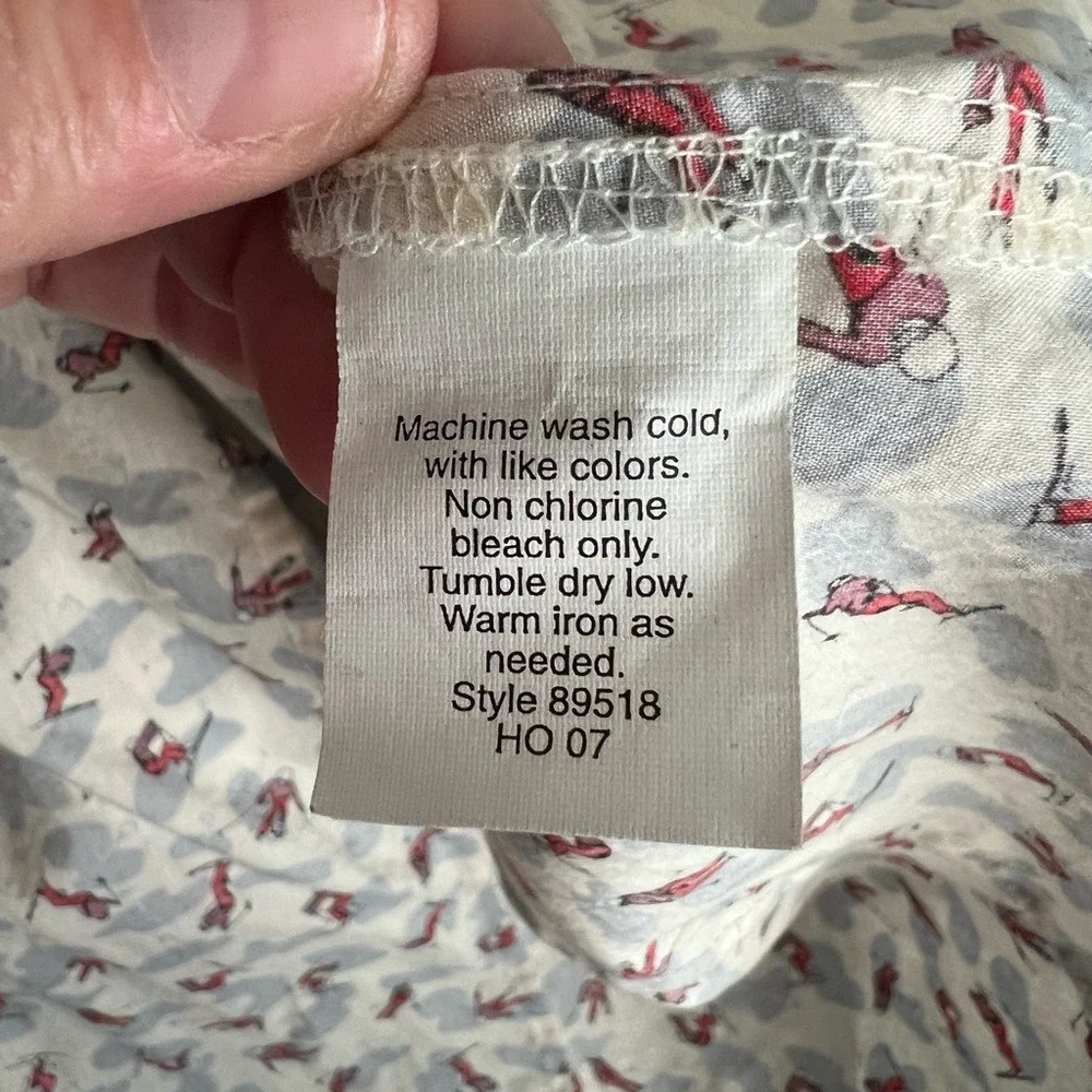 J.‎ Crew Women's Unique Skiing Print Button Up With Collar Size 0